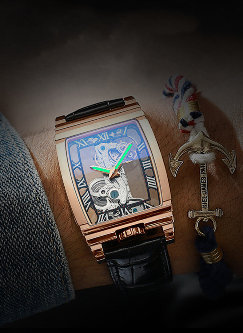 Daystar Unisex Stainless Steel Leather Watch - Stylish & Durable Timepiece for Men & Women