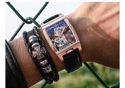 Daystar Unisex Stainless Steel Leather Watch - Stylish & Durable Timepiece for Men & Women